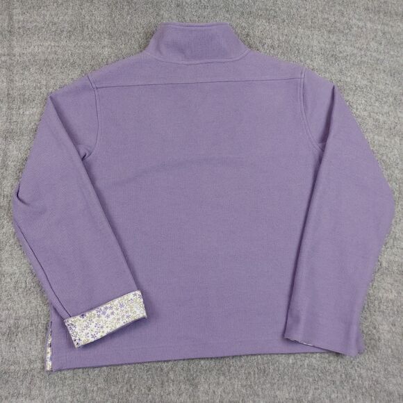 CJ Banks by Christopher Banks Women's Size X Quarter Zip Waffle Knit Flip Cuff - Picture 3 of 7